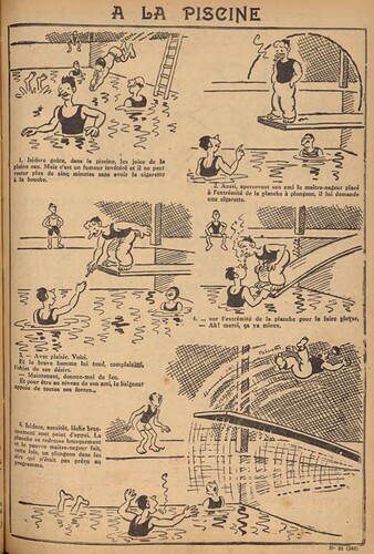 Pierrot 1930 - n°33 - page 5 - A la piscine - 17 août 1930