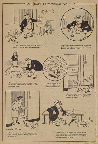Pierrot 1927 - n°64 - page 5 - Un bon commissionnaire - 13 mars 1927