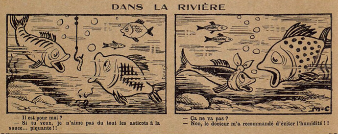Lisette 1937 - n°6 - page 2 - Dans la rivière - 7 février 1937