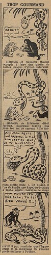 Fillette 1937 - n°1533 - page 13 - Trop gourmand - 8 août 1937