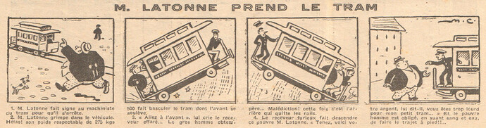Coeurs Vaillants 1932 - n°50 - page 2 - M. Latonne prend le tram - 11 décembre 1932