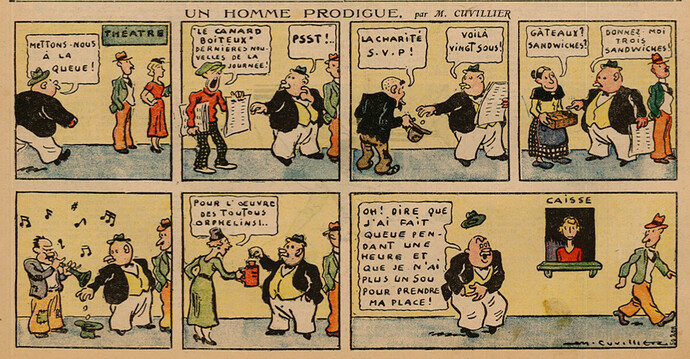 Pierrot 1935 - n°41 - page 1 - Un homme prodigue - 13 octobre 1935