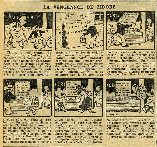 Cri-Cri 1934 - n°799 - page 11 - La vengeance de Zidore - 18 janvier 1934