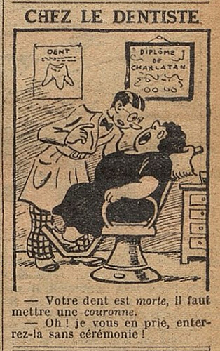Fillette 1937 - n°1509 - page 10 - Chez le dentiste - 21 février 1937