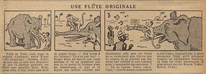 Fillette 1937 - n°1549 - page 12 - Une flûte originale - 28 novembre 1937