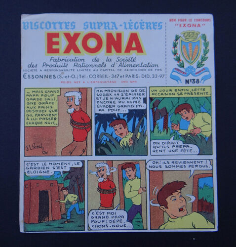 Buvard Biscottes EXONA par J-L Pesch - n°38