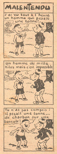 Coeurs Vaillants 1937 - n°41 - page 8 - Malentendu - 10 octobre 1937