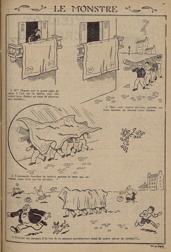 Pierrot 1929 - n°41 - page 11 - Le monstre - 13 octobre 1929