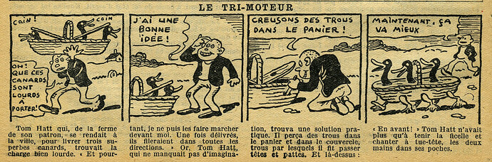 Cri-Cri 1937 - n°971 - page 12 - Le tri-moteur - 6 mai 1937