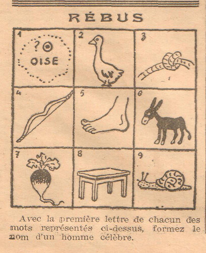 Coeurs Vaillants 1935 - n°48 - page 11 - Rébus - 1er décembre 1935