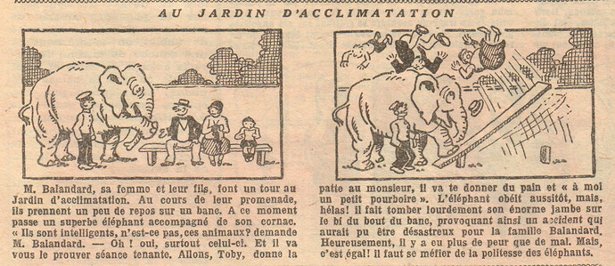 Fillette 1928 - n°1065 - page 11 - Au  jardin d'acclimatation - 19 août 1928