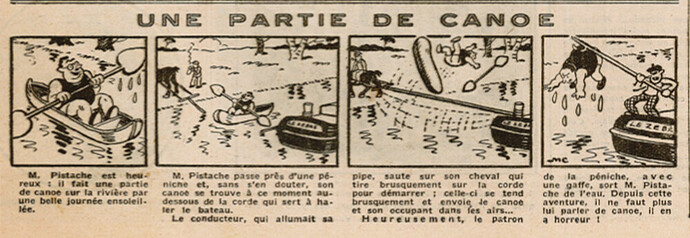 Coeurs Vaillants 1934 - n°23 - page 3 - Une partie de canoë - 3 juin 1934