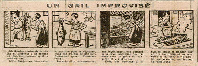 Coeurs Vaillants 1934 - n°24 - page 2 - Un grill improvisé - 10 juin 1934