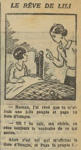 Fillette 1931 - n°1221 - page 7 - Le rêve de Lili - 16 août 1931