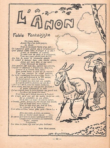 Almanach Petit Illustré 1929 - L'ânon - page 38