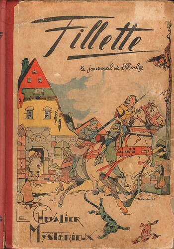 Fillette 1939 - Album Le chevalier mystérieux - couverture