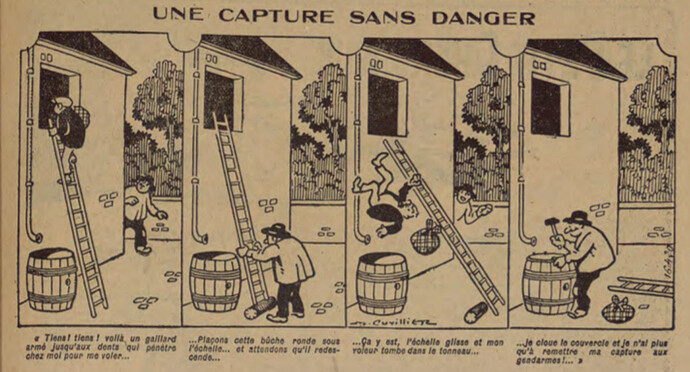 Pierrot 1927 - n°80 - page 11 - Une capture sans danger - 3 juillet 1927