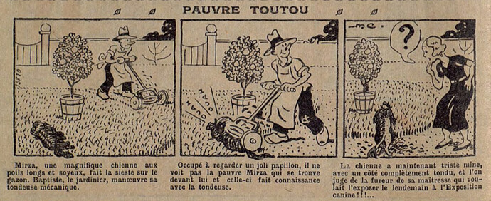 Lisette 1935 - n°41 - page 2 - Pauvre toutou - 13 octobre 1935