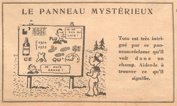 Coeurs Vaillants 1935 - n°38 - page 8 - Le panneau mystérieux - 22 septembre 1935
