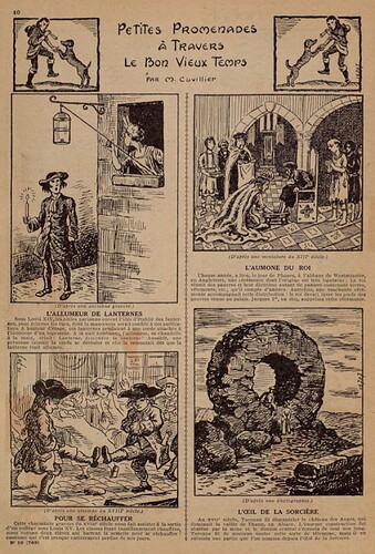 Lisette 1936 - n°10 - page 10 - Petites promenades à travers le bon vieux temps - 8 mars 1936