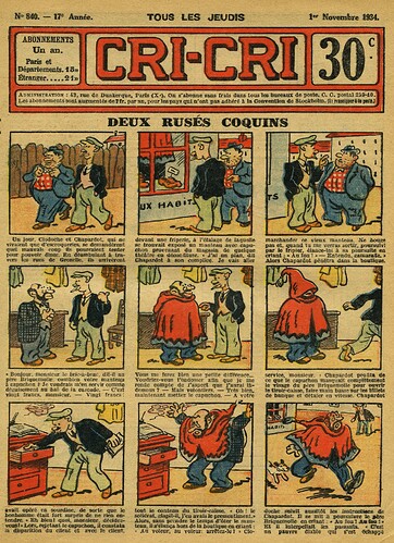 Cri-Cri 1934 - n°840 - page 1 - Deux rusés coquins - 1er novembre 1934