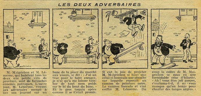 Cri-Cri 1932 - n°742 - page 4 - Les deux adversaires - 15 décembre 1932