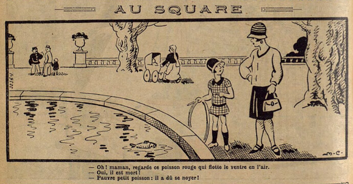 Lisette 1929 - n°36 - page 2 - Au square - 8 septembre 1929