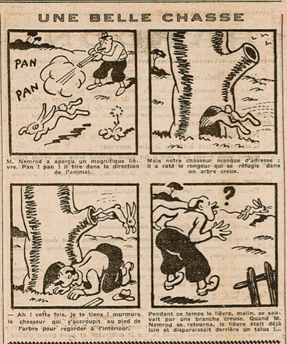 Coeurs Vaillants 1934 - n°33 - page 8 - Une belle chasse - 12 août 1934