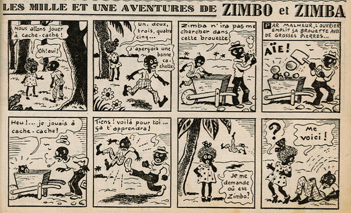 Ames Vaillantes 1939 - n°36 - page 11 - Les mille et une aventures de Zimbo et Zimba - 7 septembre 1939