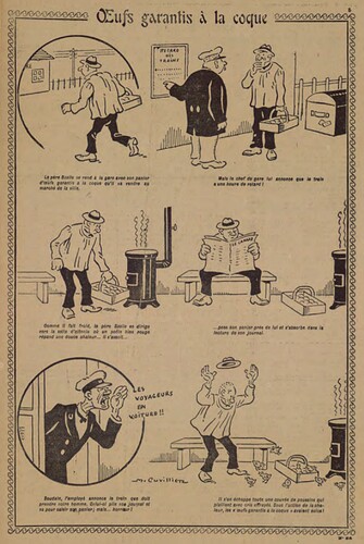 Pierrot 1927 - n°86 - page 5 - Oeufs garantis à la coque - 14 août 1927