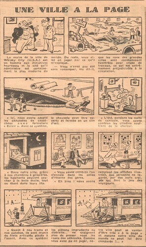 Coeurs Vaillants 1935 - n°24 - page 6 - Une ville à la page - 16 juin 1935