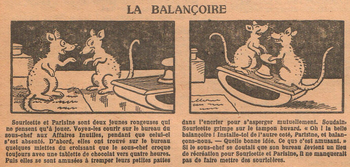 Fillette 1930 - n°1148 - page 6 - La balançoire - 23 mars 1930