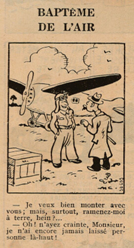 Pierrot 1936 - n°4 - page 7 - Baptême de l'air - 26 janvier 1936