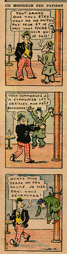 Pierrot 1935 - n°33 - page 5 - Un monsieur peu patient - 18 août 1935