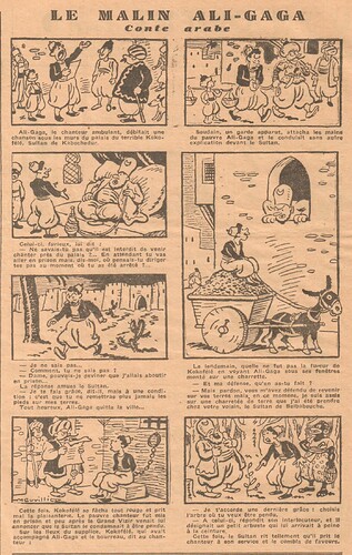 Coeurs Vaillants 1934 - n°50 - page 6 - Le malin Ali-Gaga - 9 décembre 1934