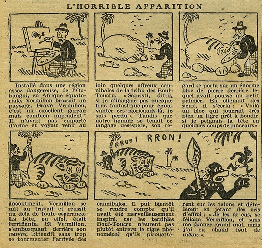 Cri-Cri 1930 - n°630 - page 4 - L'horrible apparition - 23 octobre 1930