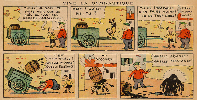 Pierrot 1936 - n°32 - page 1 - Vive la gymnastique - 9 août 1936