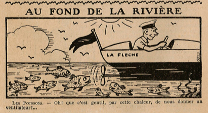 Almanach Lisette 1937 - page 104 - Au fond de la rivière