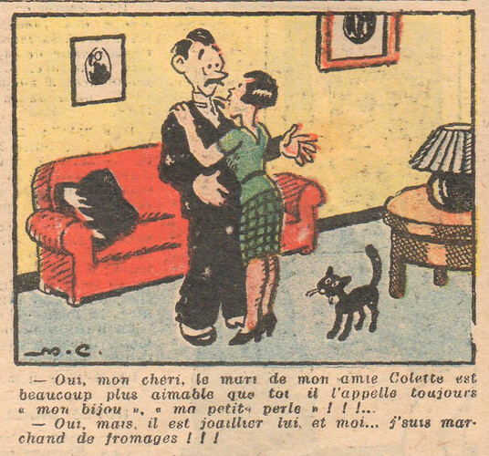 Almanach National 1932 - 31 - mercredi 23 novembre 1932 - Oui mon chéri le mari de mon amie Colette est beaucoup plus aimable que toi