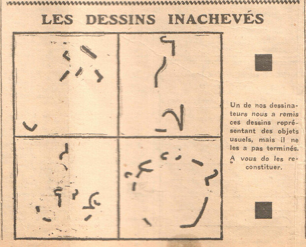 Coeurs Vaillants 1933 - n°48 - Les dessins inachevés - 26 novembre 1933 - page 7