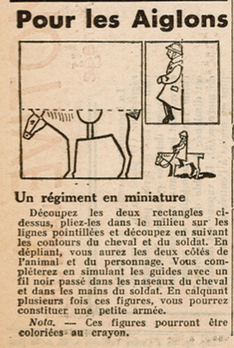 Coeurs Vaillants 1940 - n°15 - Un régiment en miniature - 14 avril 1940 - page 7