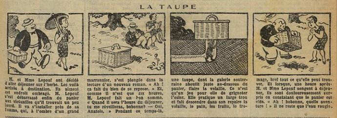 Fillette 1931 - n°1211 - page 11 - La taupe - 7 juin 1931