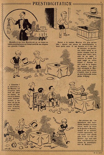 Lisette 1930 - n°15 - page 5 - Prestidigitateur - 13 avril 1930