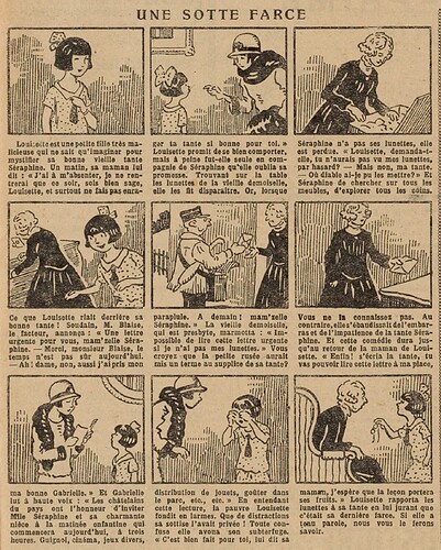 Fillette 1927 - n°1011 - page 13 - Une sotte farce - 7 août 1927