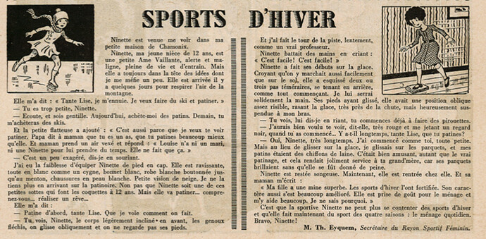 Ames Vaillantes 1938 - n°3 - page 2 - Sports d'hiver - 20 janvier 1938