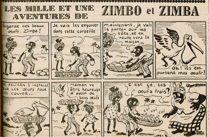Ames Vaillantes 1939 - n°41 - page 11 - Les mille et une aventures de Zimbo et Zimba - 12 octobre 1939