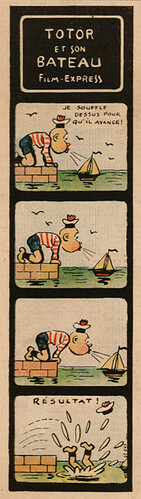 Pierrot 1937 - n°30 - page 5 - Totor et son bateau - Film Express - 25 juillet 1937