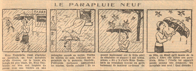 Fillette 1932 - n°1279 - page 11 - Le parapluie neuf - 25 septembre 1932