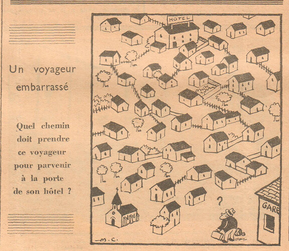 Coeurs Vaillants 1936 - n°6 - page 4 - Un voyageur embarrassé - 9 février 1936