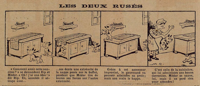 Lisette 1936 - n°51 - page 2 - Les deux rusés - 20 décembre 1936